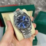 Rolex DateJust Blue Dial Jubilee Strap Rep 11 Watch EW Factory 41mm - Image 2