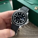 Rolex Fake Clone Yacht-Master Black Dial Rubber Strap EW Factory 40mm - Image 2