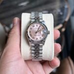 Rolex DateJust Pink Dial Replica Women s Watch Roman Numerals EW 31mm