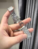 Patek Philippe Cubitus 5821 Dial Brown Custom Full Diamonds Moissanite Hong Kong 45mm - Image 7