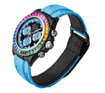 ROLEX Diw Daytona carbon rainbow blue 40mm carbon(1:1 replica) - Image 2