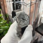 Hublot Classic Fusion With Moissanite Replica Watch Leather Strap 42mm - Image 4