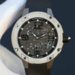 Replica Richard Mille RM033 Titanium SF Arabic Markers Dial Black Rubber Strap Micro-Rotor Movement