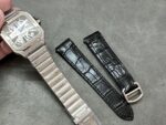 Fake Cartier Watch Santos large model mechanical movement Stainless Steel Skeleton Dial WHSA0015 TWF(1:1 replica) - Image 9
