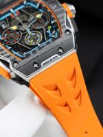 Richard Mille RM65-01 Replica Watches Orange Rubber Strap 44.5??49.9mm - Image 5