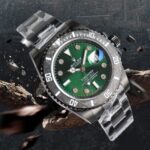 ROLEX Rolex Customized Submariner-Diamond Dial-Carbon Fiber Bezel-Black Green(1:1 replica) - Image 2