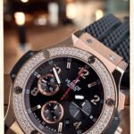 Hublot Replica 1:1 Watch Stone Bezel Big Bang Chronograph King Gold 44mm - Image 4
