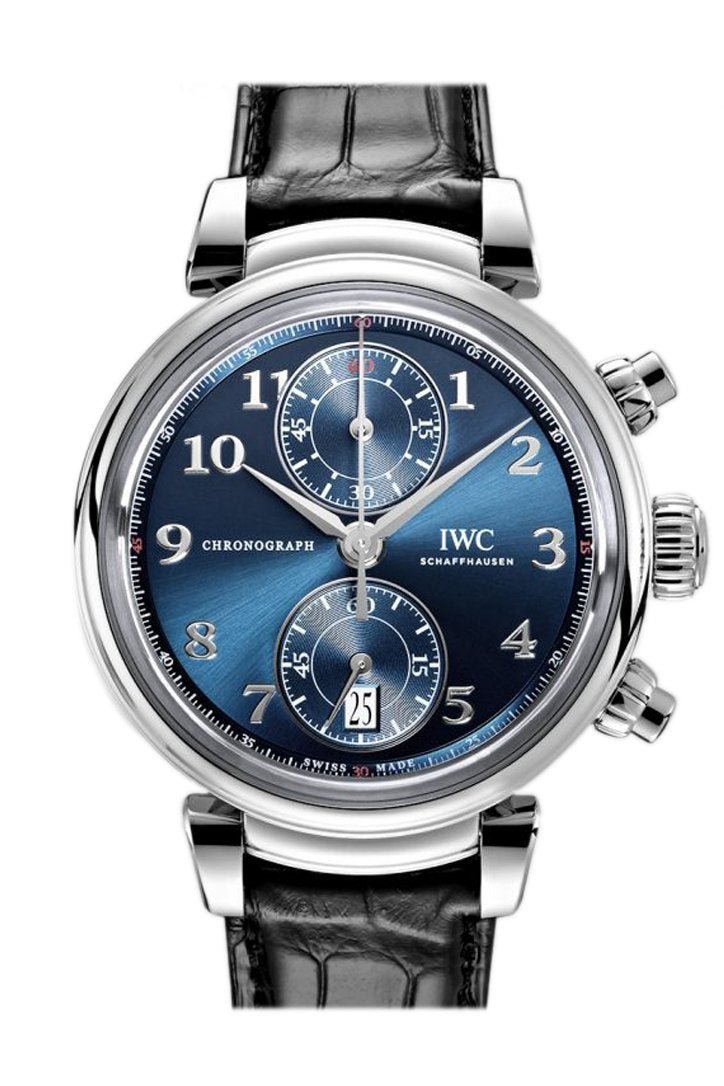 9842CB20-308C-C420-FE2A-B43EADA090AA.jpg IWC Da Vinci Blue Dial Automatic Chronograph 42mm Men’s Watch IW393402(1:1 replica) - Image 1