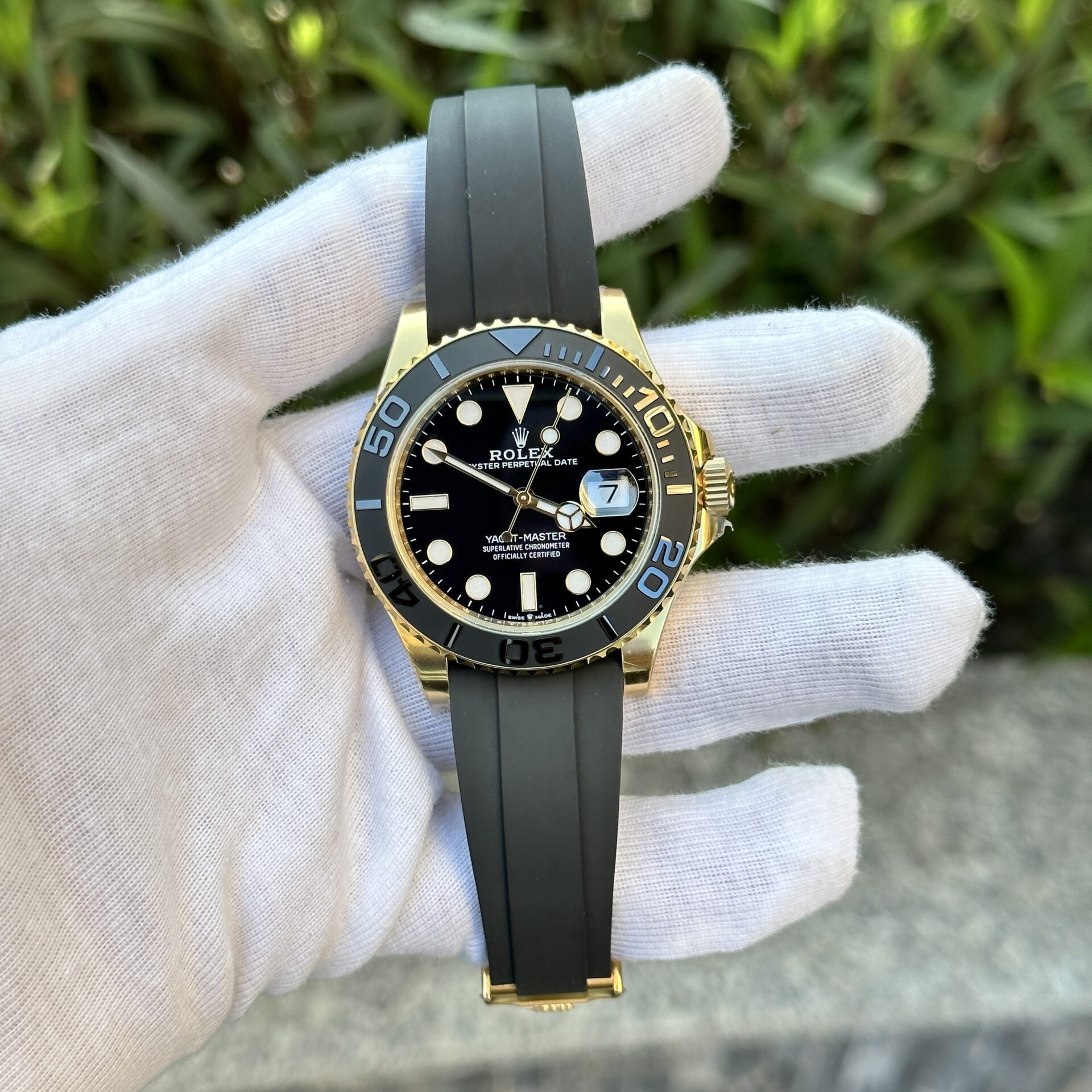 984B2D52-D4E6-F45B-1C45-FC91B69C8640.jpg Rolex Yacht-Master 226658 Yellow Gold Replica 1:1 Watch Clean 42mm - Image 1