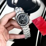 Omega Replica Watch Speedmaster Moonwatch Black Dial Metal Wire 42mm - Image 3