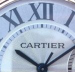 Replica Cartier Ballon Bleu 36mm RG White Textured Dial Diamond Bezel - Image 4