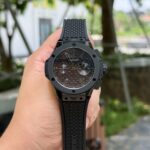 Hublot Knock Off Watches Big Bang 20th Anniversary Chronograph Ceramic All Black BBA Factory 43mm - Image 4