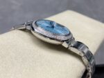 Ballon Bleu de Fake Cartier Watch Steel Diamond Bezel 33mm Blue Silver Dial W4BB0028(1:1 replica) - Image 4