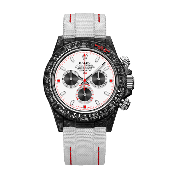 996F8341-E4E4-D822-E67A-E971948EA8DF.webp ROLEX Diw Daytona carbon speedster white 40mm oyster black(1:1 replica) - Image 1