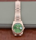 Replica Rolex Day-Date 40mm 228235 RG Noob Green Dial Roman Markers RG Bracelet A3255 - Image 8
