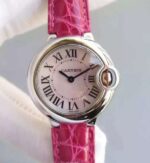 Replica Cartier Ballon Bleu Ladies 28mm SS White Dial Ronda Quartz