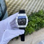 Richard Mille Replica 1:1 Watch RM052 Skull Tourbillon White Case 43mm