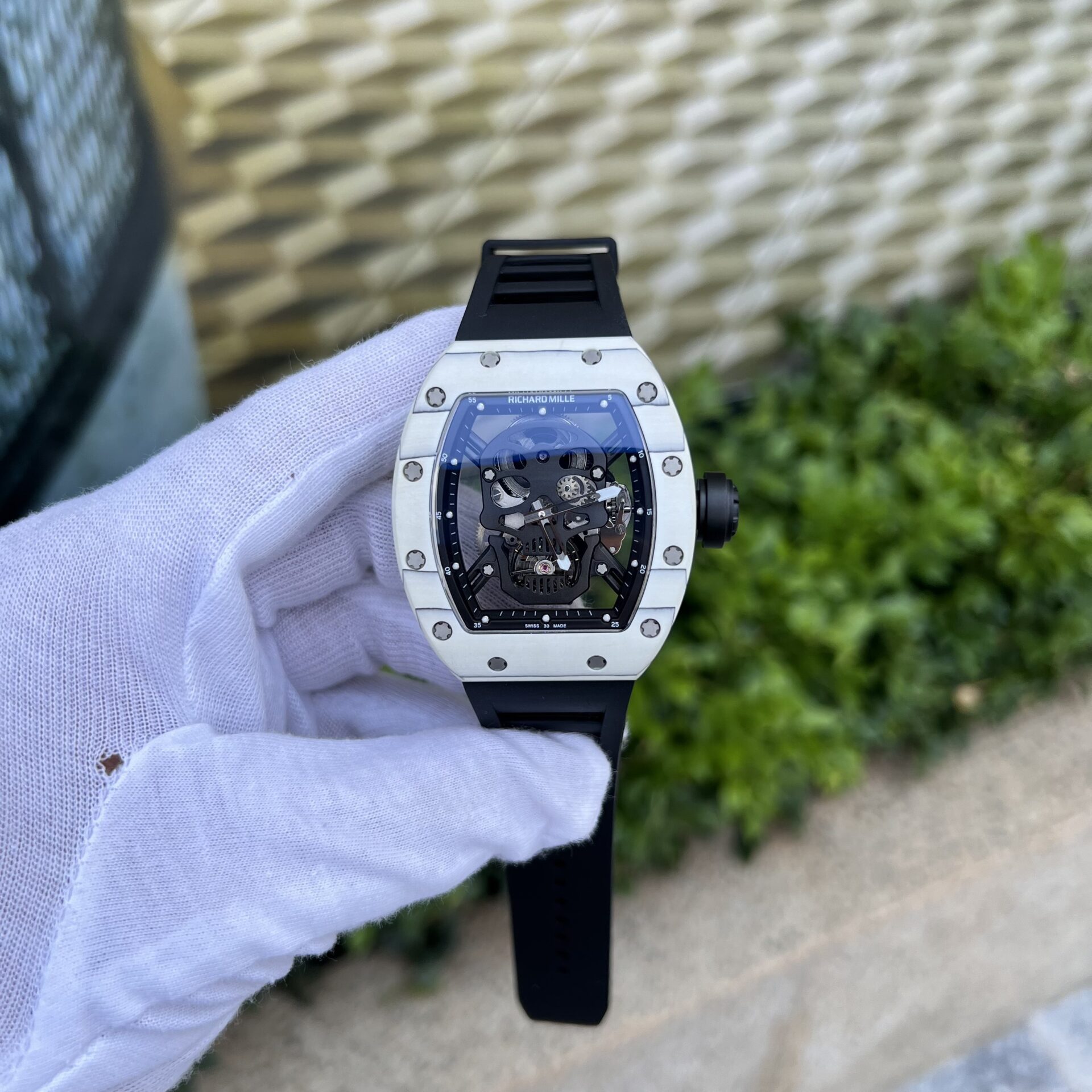 99E1081D-4573-F14E-31F9-9A951B5F1915.jpg Richard Mille Replica 1:1 Watch RM052 Skull Tourbillon White Case 43mm - Image 1