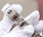 Replica Rolex DateJust 41mm 126334 Fluted Bezel Black Dial Diamonds Markers Jubilee Bracelet A3235 - Image 9