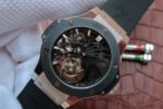 Replica Hublot Big Bang Ceramic Bezel Skeleton Tourbillon SS - Image 2