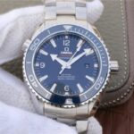 Replica Omega Planet Ocean Professional Blue Liquidmetal Bezel 45mm OMF SS Bracelet A8500