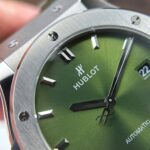 Hublot Classic Fusion Titanium Fake Watches Green Dial Weight 84 Grams Super Light JJZ Factory 42mm - Image 5