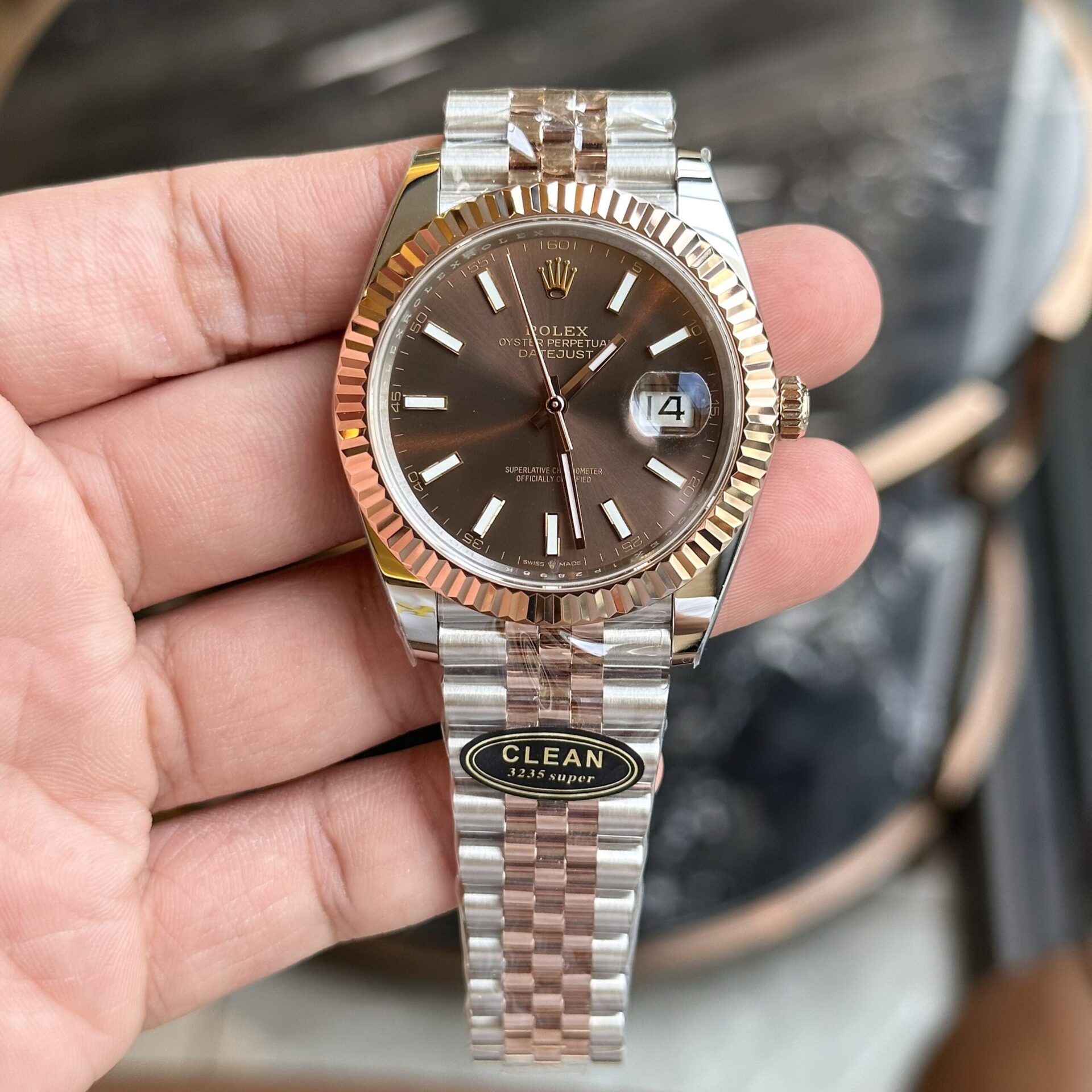 9BAFDB3A-7636-7D02-EF9C-840326D3E503.jpg Rolex Replica 1:1 Watch DateJust 126331 Chocolate Dial Clean Factory 41mm - Image 1