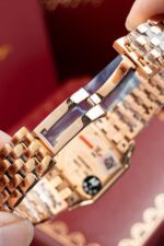 Cartier Panthere WJPN0009 Rose Gold Replica Watches Bezel Diamonds Moissanite 27x37mm - Image 10