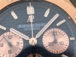 Replica Audemars Piguet Royal Oak Chronograph RG JHF Blue/RG Dial RG Bracelet A7750 - Image 8