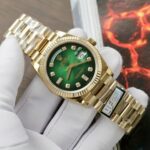 Rolex Day-Date 128238 Best Replica Watch Dial Green Ombre Weight 158 Grams QF Factory 36mm - Image 3