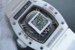 Replica Richard Mille RM052 White Ceramic Diamonds Skull Dial White Rubber Strap MIYOTA8215 - Image 6