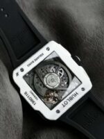 Hublot Replica 1:1 Watch Square White Ceramic Bang Unico Chronograph Factory BBF 42mm - Image 9