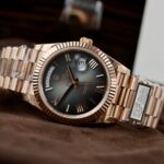 Rolex Clone Watch Day-Date Dial Gray Ombre 185 Grams QF Factory 40mm