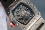 Replica Richard Mille RM035 Rafael Nadal Forge Carbon Titanium Case KVF Skeleton Dial Red Black Rubber Strap MIYOTA8215 - Image 5