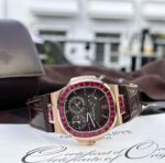 Patek Philippe Nautilus 5724 Gold Wrapped With Ruby Replica Watch 40mm - Image 7