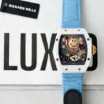 Richard Mille Best Copies Watch RM88 Smiley White Ceramic Fabic Nato Strap 42mm - Image 2