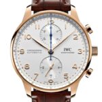 IWC Portugieser Chronograph Automatic White Dial 18kt Rose Gold Men’s Watch IW371611(1:1 replica)
