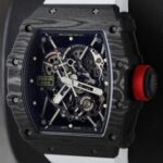 Richard Mille RM35-02 Knock Off Watches Carbon Super Light Rubber Strap Red ZF Factoy 44mm - Image 5