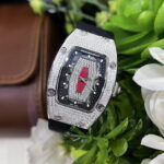 Richard Mille Fake Watch RM007 Red Dial Rubber Strap 36mm - Image 3