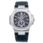 Patek Philippe Nautilus 5726A-001 40MM Black Dial With Leather Bracelet(1:1 replica)