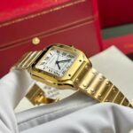 Cartier Santos Womens White Dial Best Replica Watch BV Factory 35.2mm - Image 5