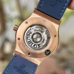 Hublot Replica 1:1 Watch Classic Fusion King Gold Blue Dial JJF Factory 42mm - Image 6
