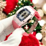 Richard Mille Luxury Fake Watches RM07-01 Pink Rubber Strap Automatic Movement 36mm - Image 2