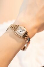 Cartier Panthere Replica Watch Rose Gold With Diamond Bezel 22mm - Image 2
