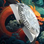 ROLEX Year of the Dragon Auspicious ?? ?? Submariner Carbon Fiber Bezel – Velcro Strap – Black(1:1 replica) - Image 6
