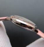 Replica Cartier Ballon Bleu 36mm White Textured Dial Pink Leather Strap - Image 4