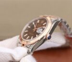 Replica Rolex DateJust 41mm 126331 RG Wrapped Brown Dial SS/RG SS Bracelet A3235 - Image 4