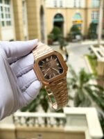 Patek Philippe Cubitus 5821 Rose Gold Replica Watch Dial Square Chocolate 45mm - Image 2