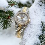 Rolex DateJust Replica Watch With Moissanite Diamonds Demi Gold 31mm - Image 3