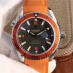 Replica Omega Planet Ocean Professional Orange Bezel 45mm OMF Rubber Strap A8500